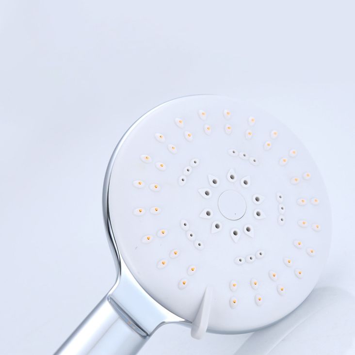 BowLift | Silver Shower Head Combo Metal Modern 5 Spray Pattern Shower Heads