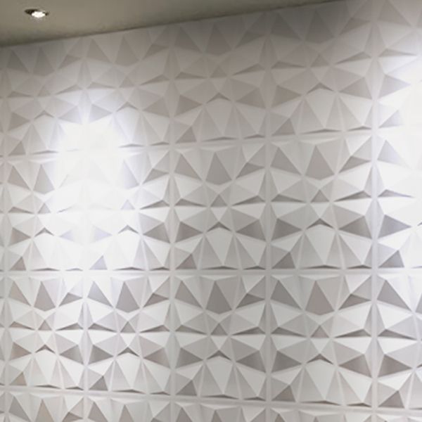 BowLift | Modern Zinc Back Wall Panel Smooth Upholstered Wall Ceiling in Black and White