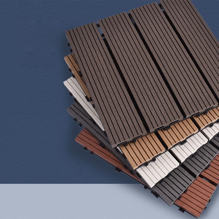BowLift | 11 Pack 12" X 12" Square Deck/Patio Tiles Snap Fit for Outdoor Patio Tiles