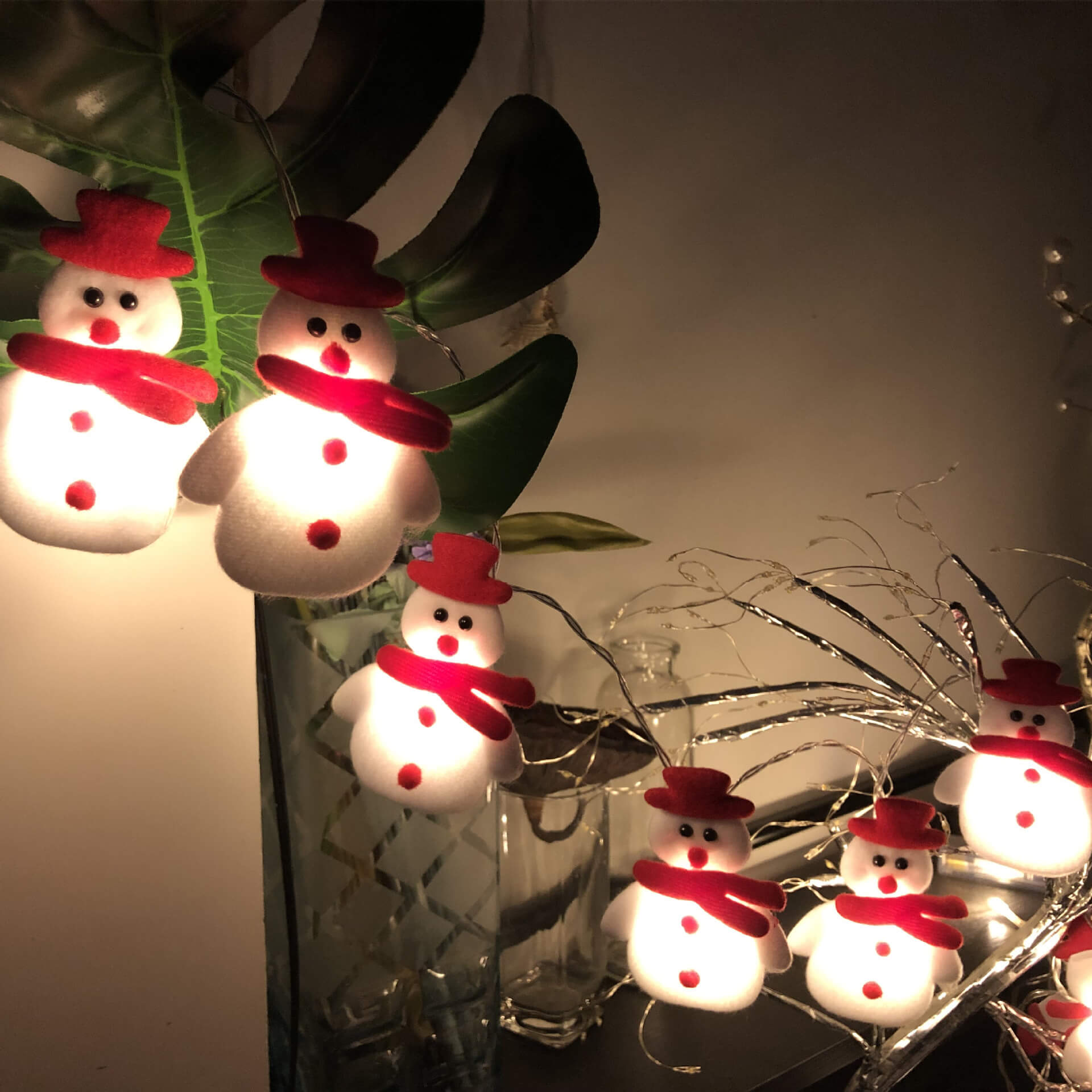 BowLift | Christmas Snowman String Light 20/30 Light USB Battery Decoration String Lights