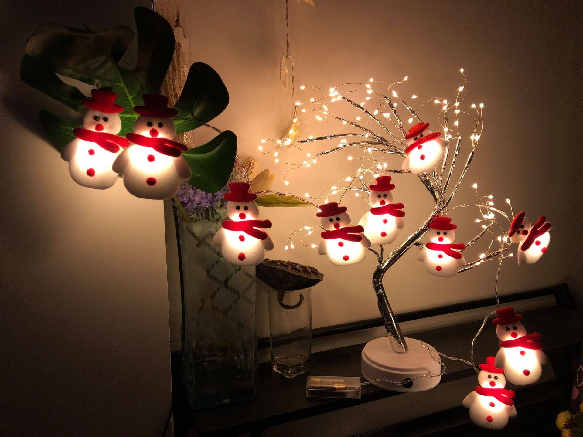 BowLift | Christmas Snowman String Light 20/30 Light USB Battery Decoration String Lights