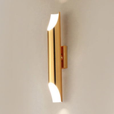BowLift | Gold/Black/White Tube Wall Lamp Wall Light Modern Style 2/4 Lights Metal Wall Mounted Lamp for Living Room