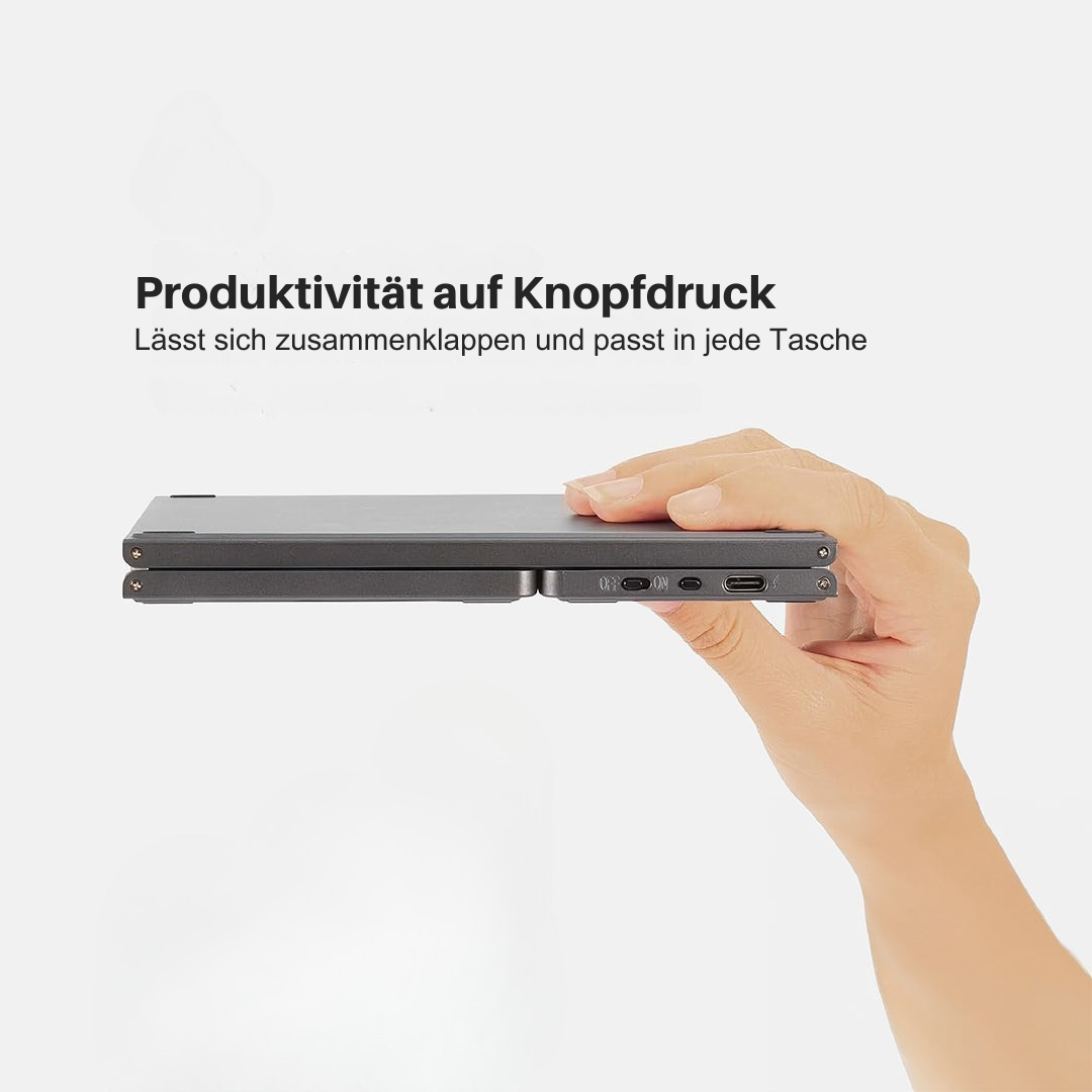 BowLift | Foldable Bluetooth Keyboard with Touchpad | Portable Wireless Mini Keyboard for Windows, Mac, iOS & Android