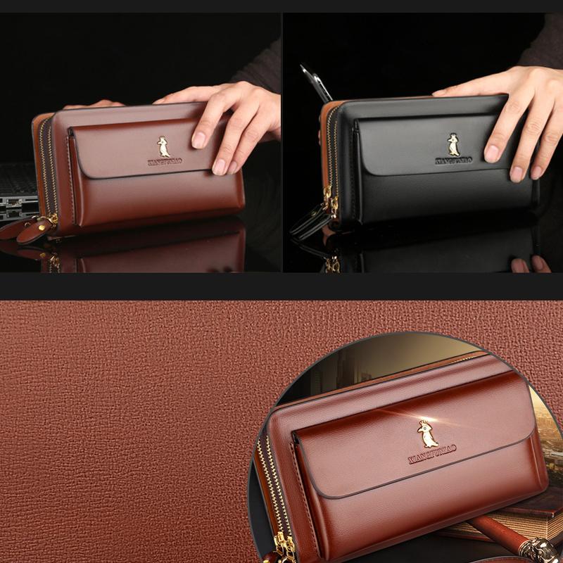 BowLift | Double Zipper Clutch Wallet for Men
