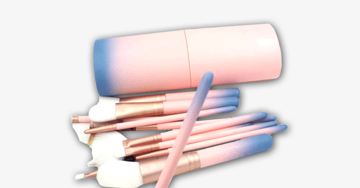 BowLift | 12-piece Pink Ombre Brush Set – Apply makeup like a pro!