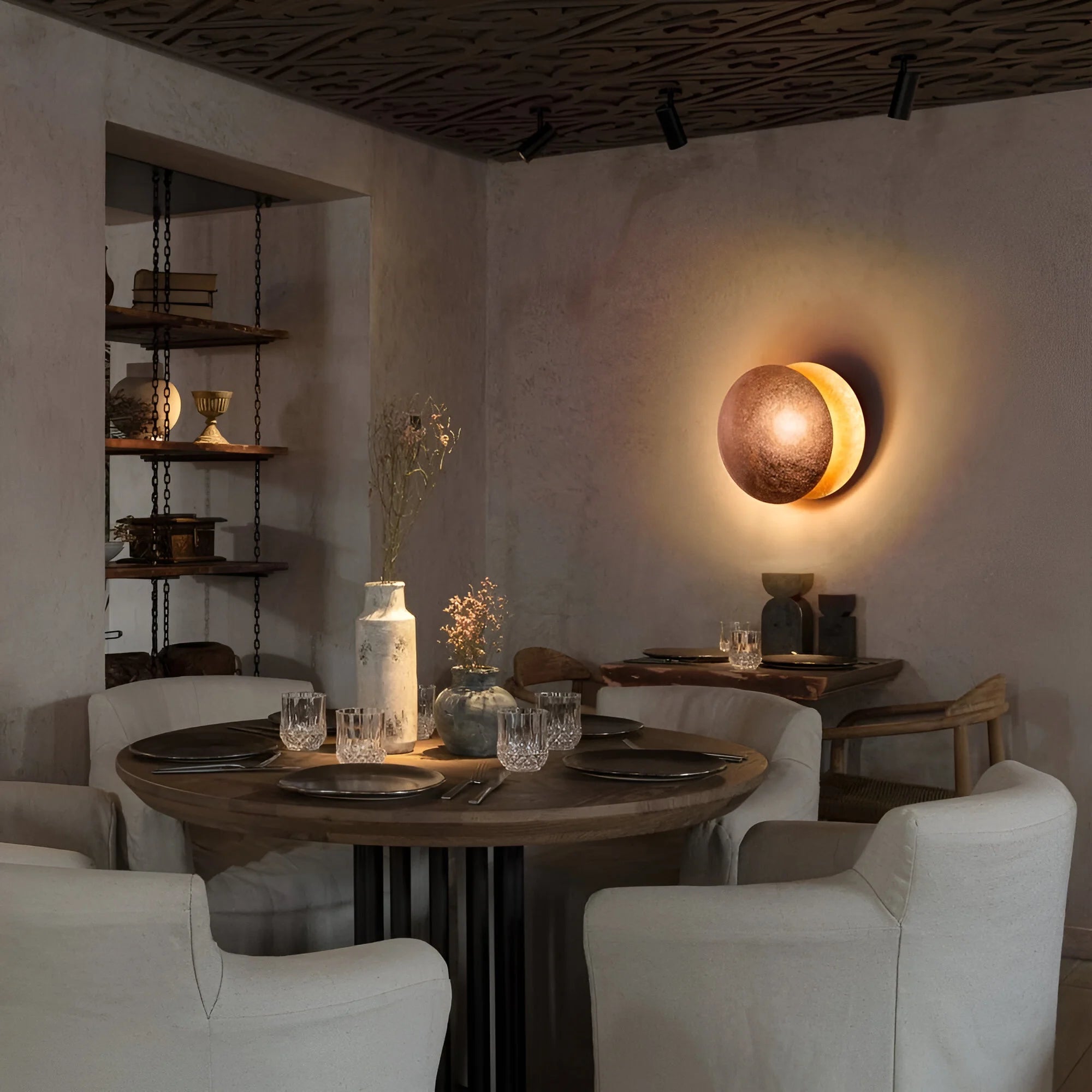 LunarGlow – Moon Phase Wall Light