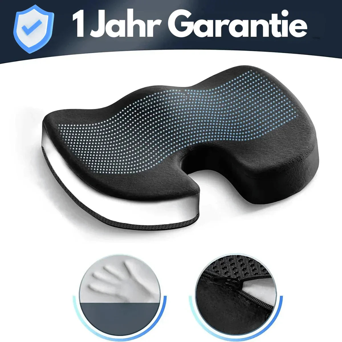 BowLift | Ergonomic 4D Comfort Seat Cushion with Orthopedic Support