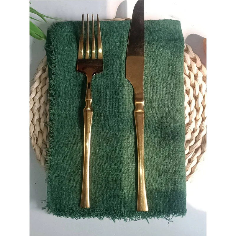 12pcs Cotton Linen Table Napkins Table Decoration Cloth Table Napkins | Bowlift