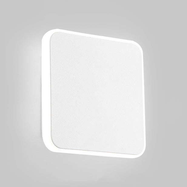 BowLift | 1 Light Study Room Wall Lamp with Square Shade Black/White Wall Light in Warm/White Light