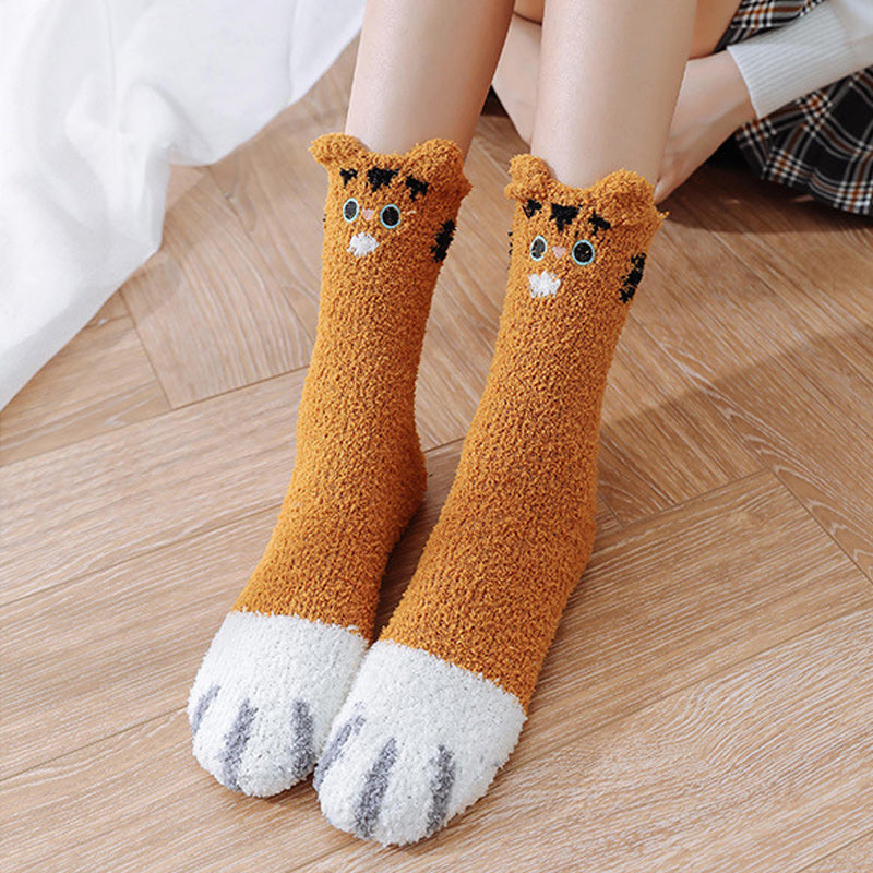 BowLift | Fuzzy Socks with Cat Paws