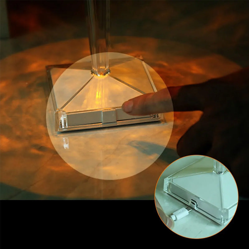 BowLift | Crystal table lamp