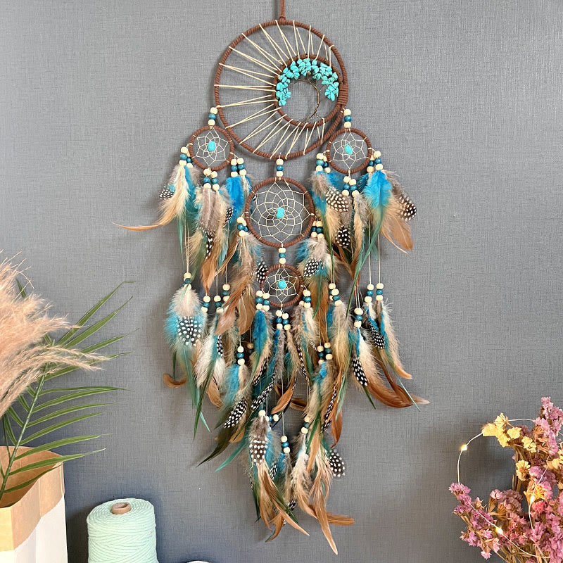 BowLift | Turquoise Tree of Life Feather Dreamcatcher