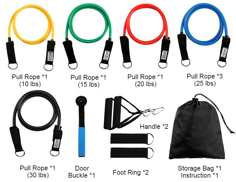 BowLift | Multifunction Home Latex Fitness Pull Rope, Portable Exercise Equipment Tensile Elastic Resistance Band