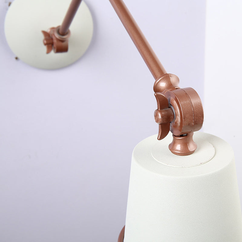 BowLift | 1 Light Wall Recessed Light Modern Style Angled Metal Wall Lighting with Swivel Arm in Black/White for Hallway