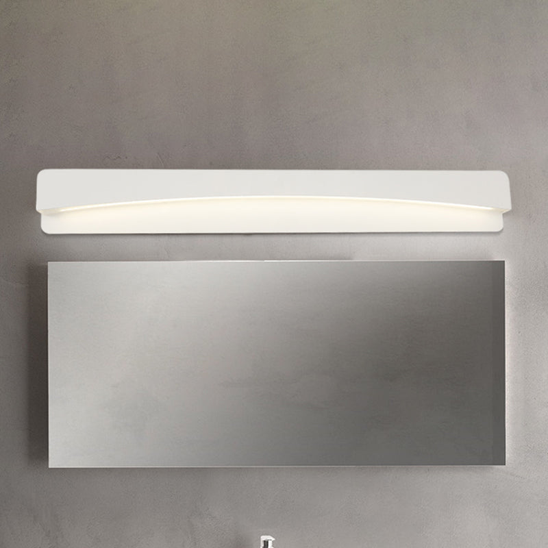 BowLift | 16.5"/20.5"/24.5" L LED Bathroom Vanity Light Modernism White Surface Wall Light with Rectangular Metal Shade