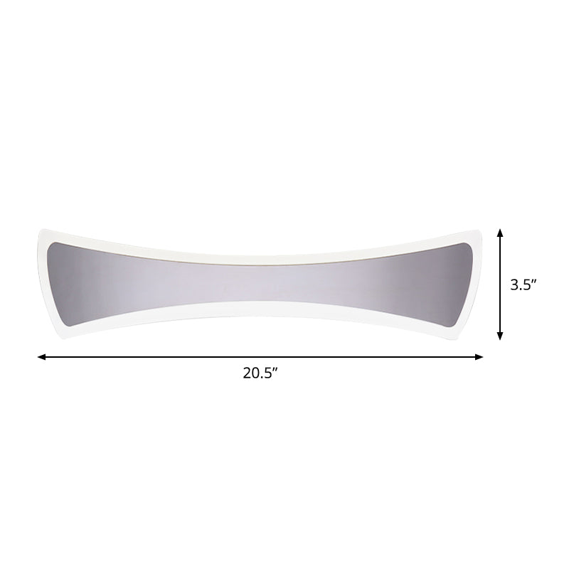 BowLift | 16.5"/20.5" Width Waterproof Fly-Vanity Lighting Light Minimalist Acrylic LED Bathroom Vanity Wall Lamp in Warm/White