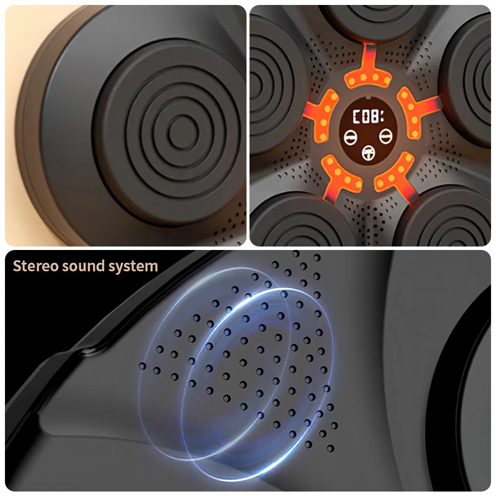 BowLift | RhythmBox Wall Trainer – Smart Bluetooth Boxing Machine with Music & LED Reaction