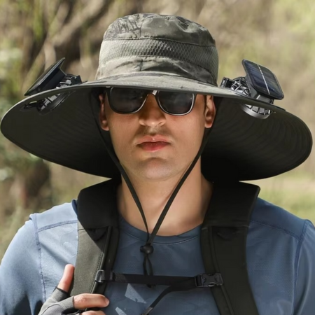 BowLift | Ultimate Outdoor Sun Hat with Rechargeable LED and Wide Brim