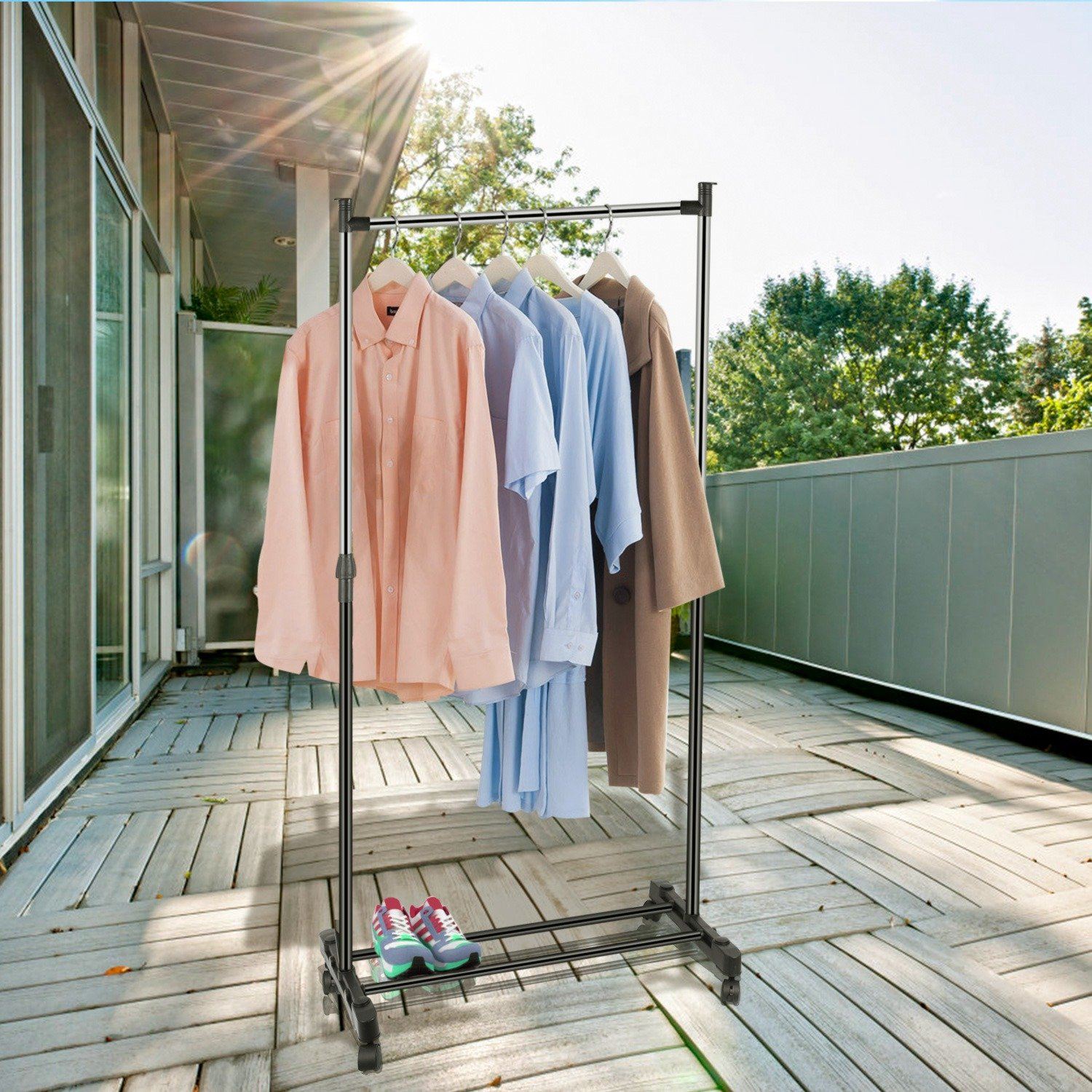 BowLift | 15 kg./33 lbs. height-adjustable clothing rack