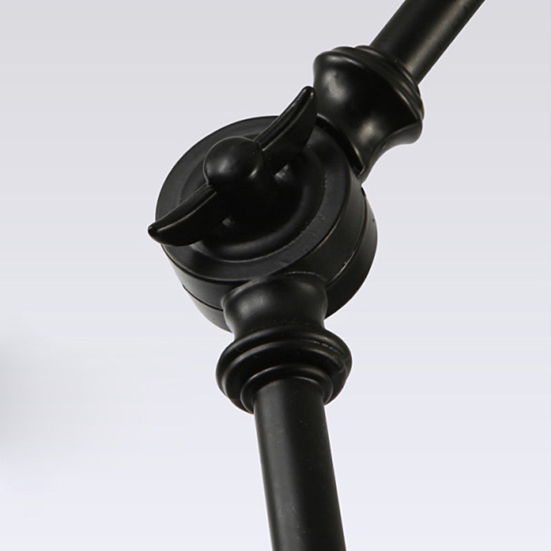 BowLift | 1 Light Metal Wall Lamp Contemporary Black/Rust Colored Tailored Bedroom Wall Lamp Sconces with Adjustable Arm