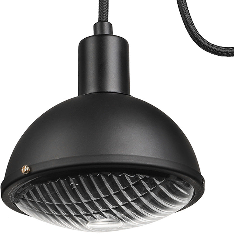 BowLift | 1 Light Wall Lighting Farm Bowl Shade Metallic Wall Lamp in Black for Dining Room