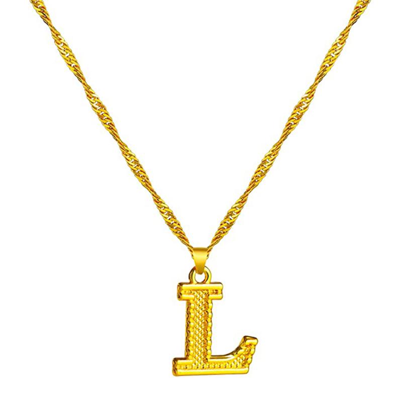BowLift | 18K gold-plated initial letter necklace