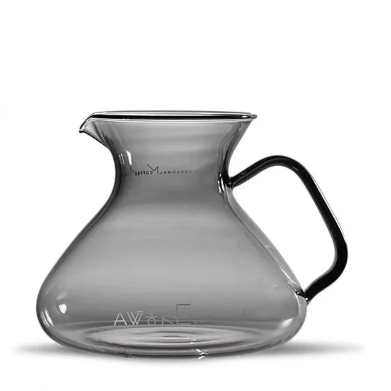 15oz Glass Pour Over Coffee Server Heat-Resistant Drip Brewing Carafe | Bowlift