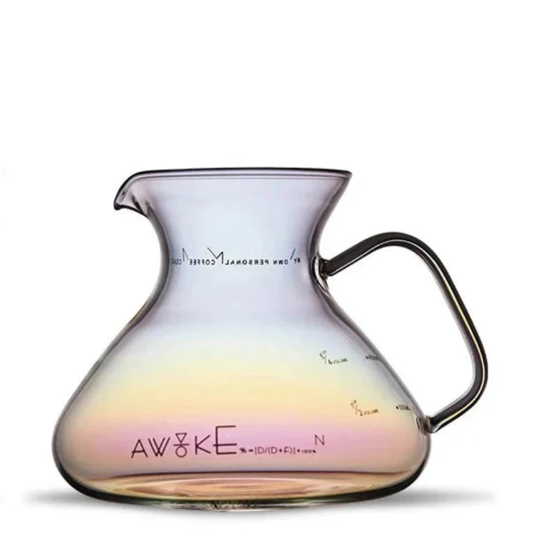 15oz Glass Pour Over Coffee Server Heat-Resistant Drip Brewing Carafe | Bowlift