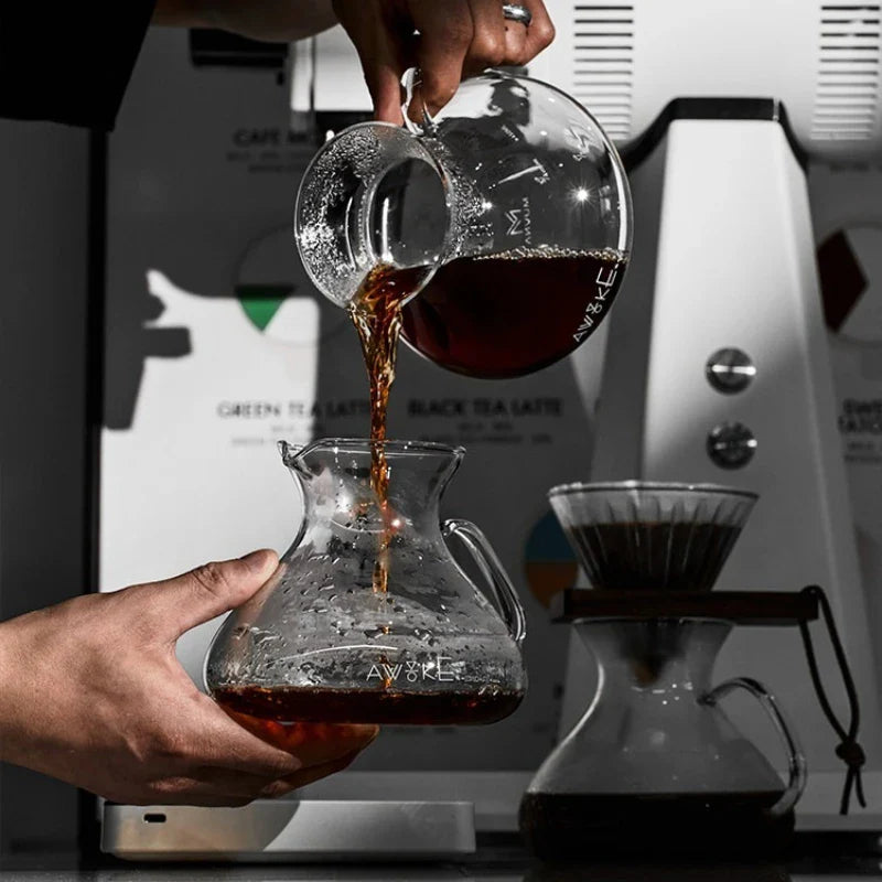 15oz Glass Pour Over Coffee Server Heat-Resistant Drip Brewing Carafe | Bowlift