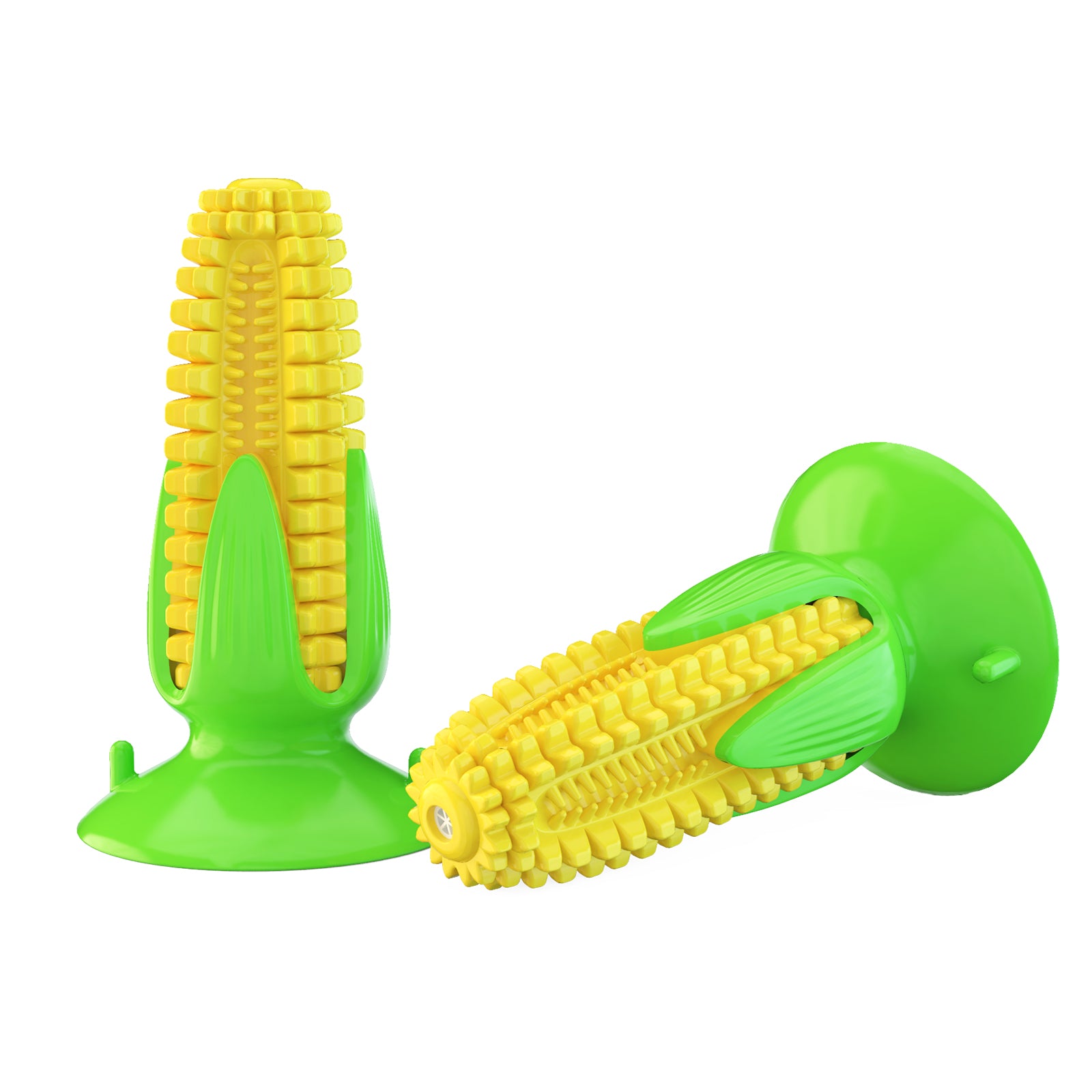 Suction Cup Corn Toy – Sound & Dental Chew Ball for Dogs