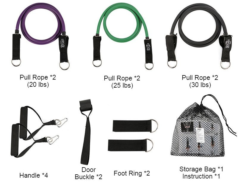 BowLift | Multifunction Home Latex Fitness Pull Rope, Portable Exercise Equipment Tensile Elastic Resistance Band