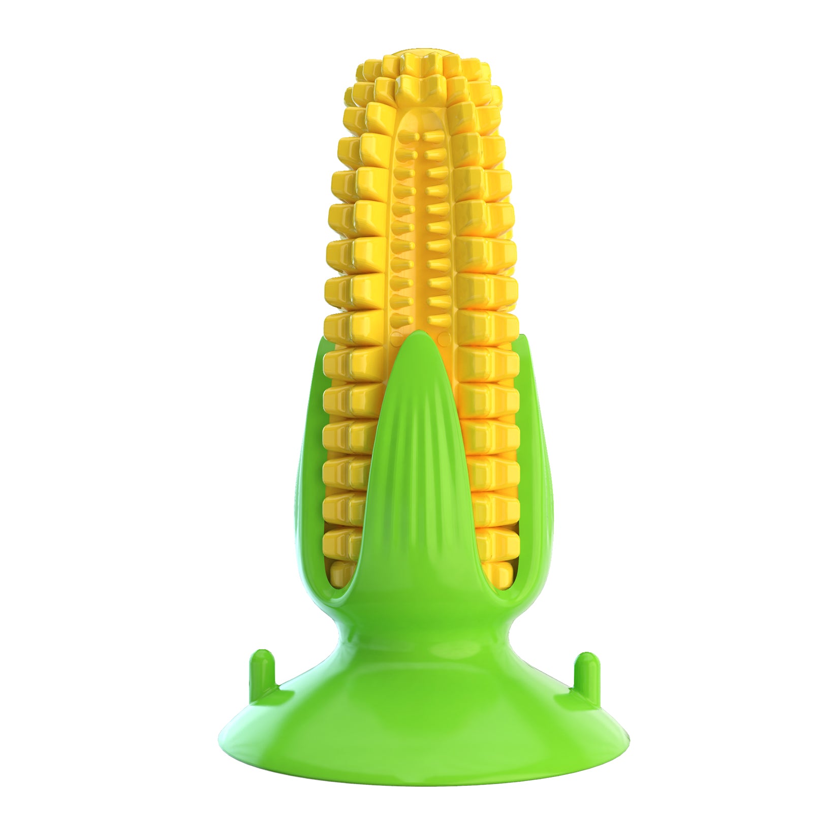 Suction Cup Corn Toy – Sound & Dental Chew Ball for Dogs