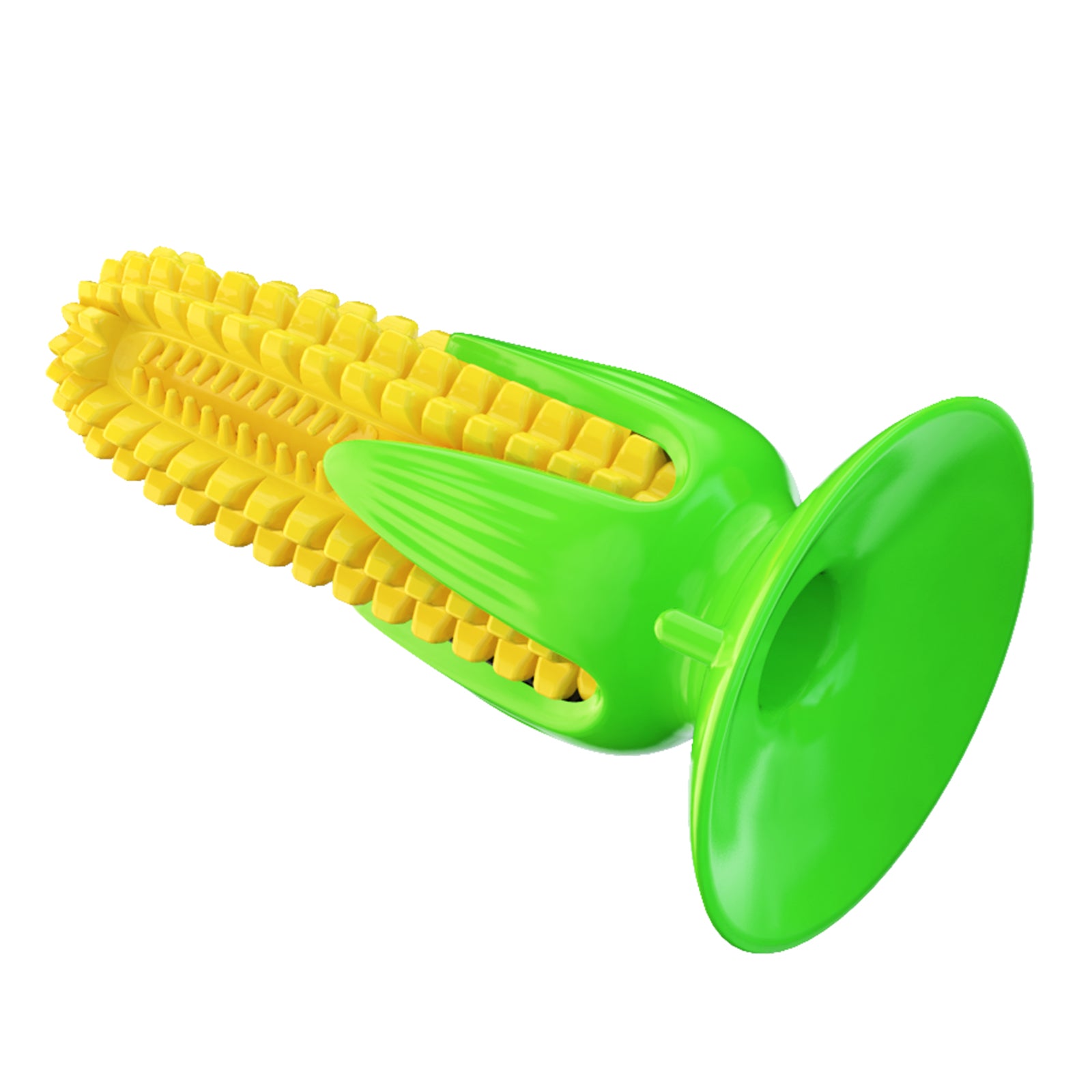 Suction Cup Corn Toy – Sound & Dental Chew Ball for Dogs