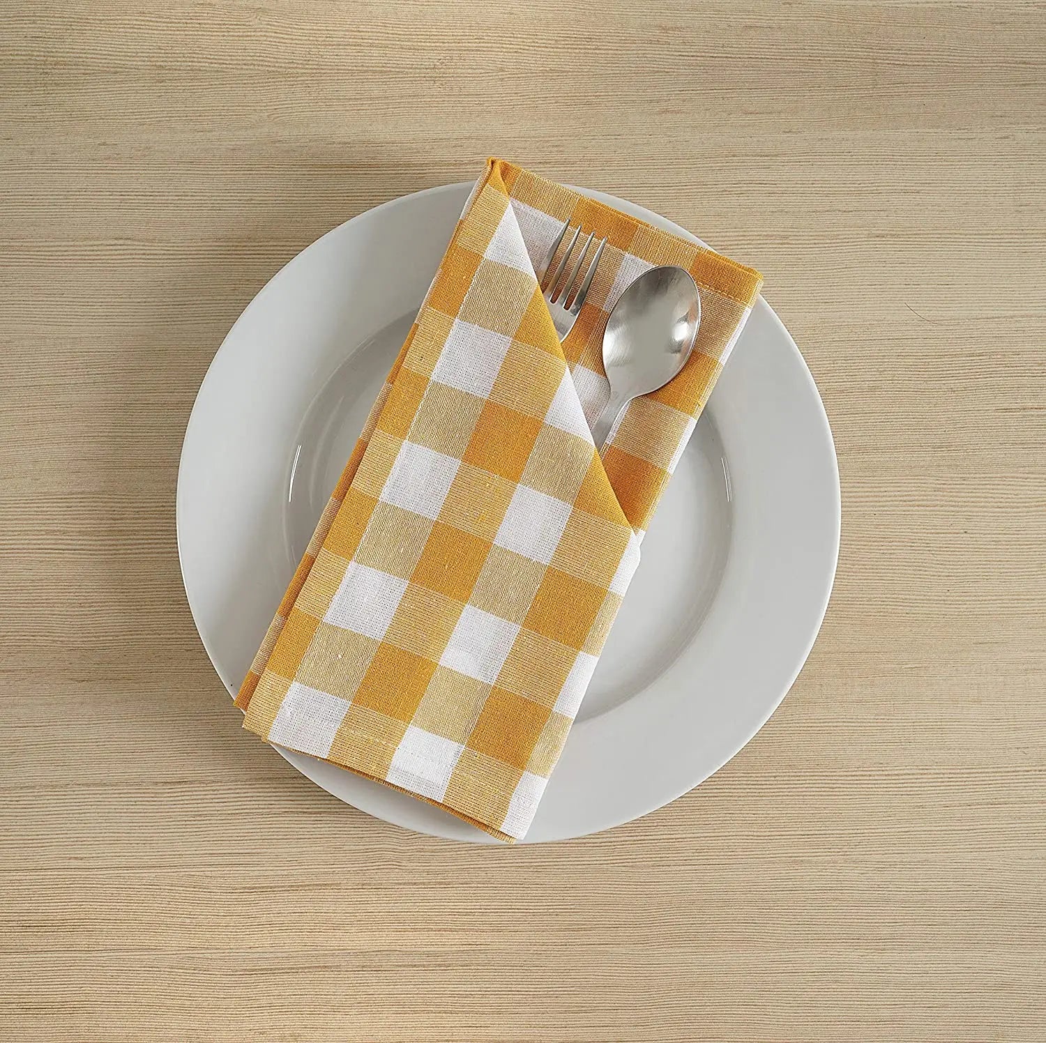 16" Reusable Polyester Tablecloth Napkins Set Thickened Placemats | Bowlift