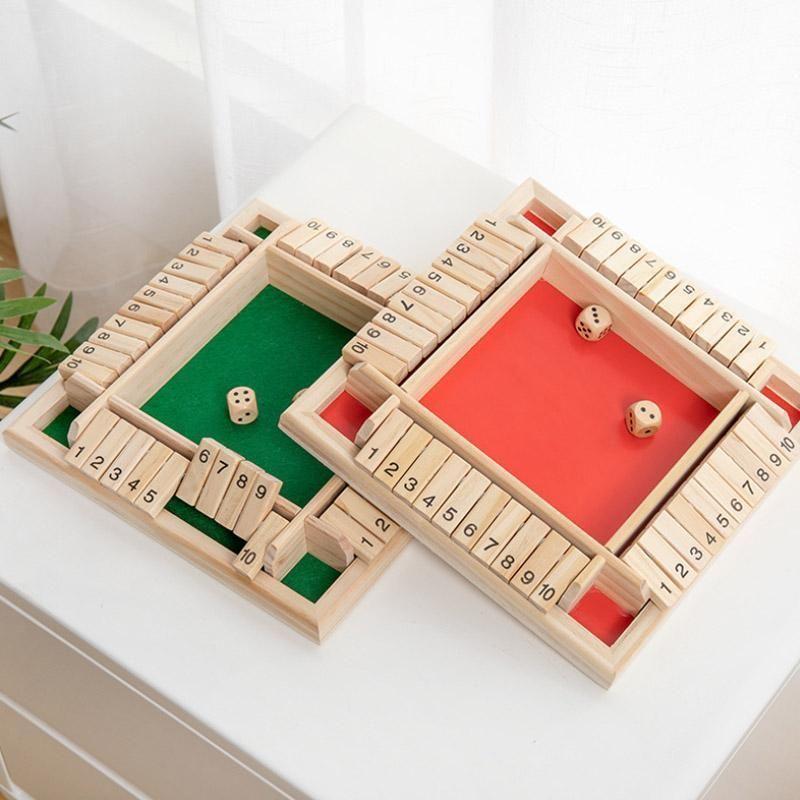 BowLift | 4-Player Shut The Box Wooden Table Dice Game