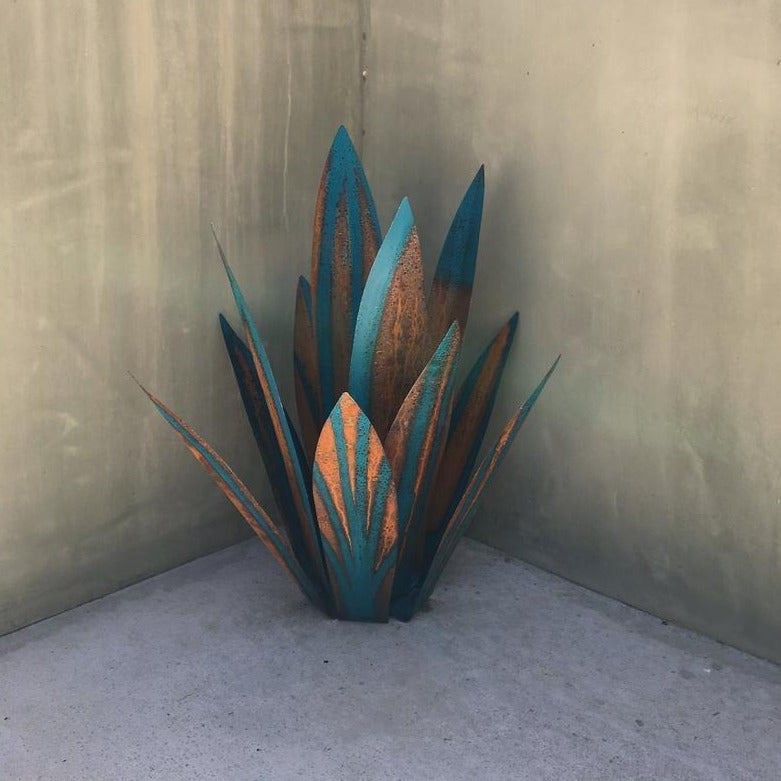 BowLift | Eternal Agave – Handcrafted Rust-Proof Metal Garden Sculpture for Indoor & Outdoor Decor