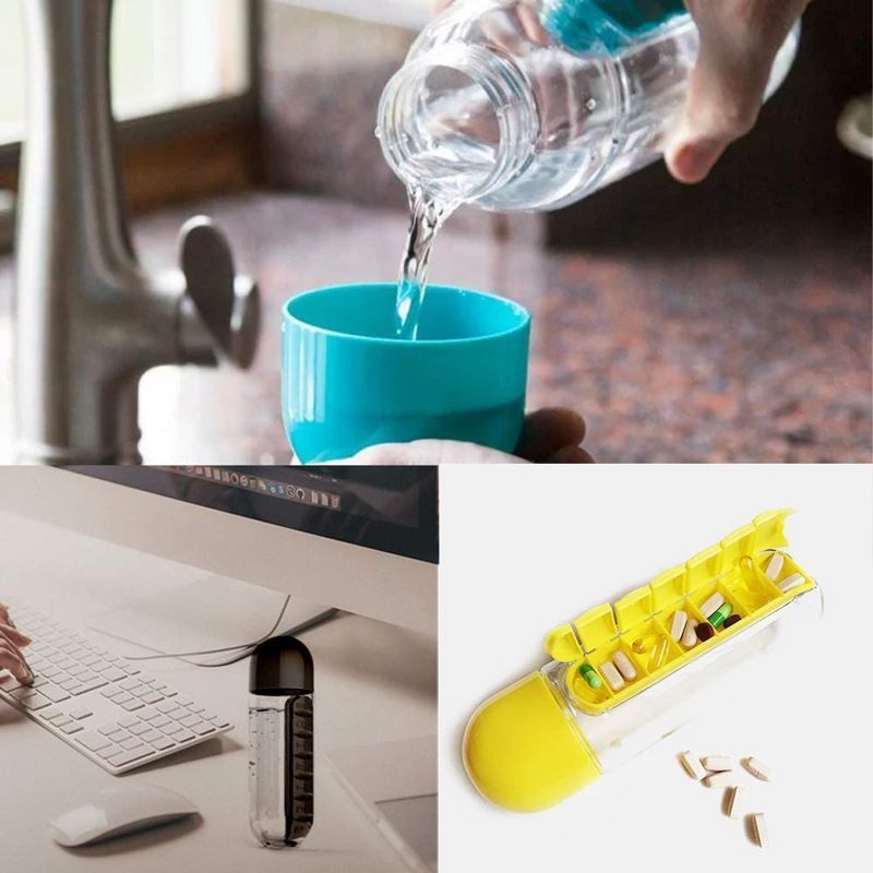 BowLift | 2 in 1 Daily Pill Box Water Bottle