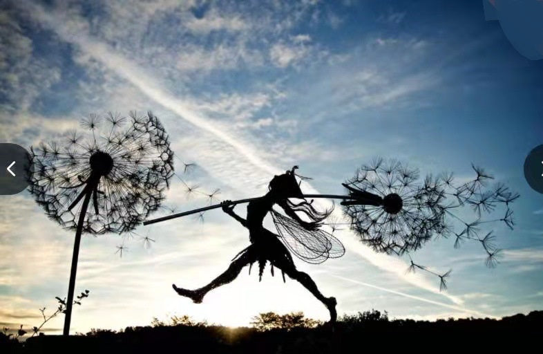 BowLift | Flower Fairy Garden Miniature Sculptures Fairy Garden Mythical Fairy