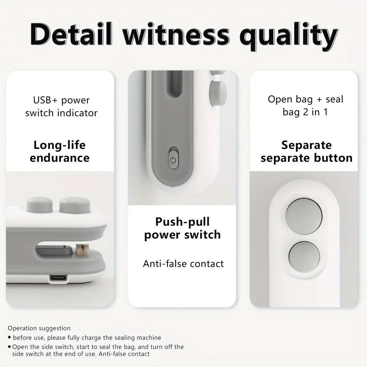 BowLift | Manual pocket sealer for fresh food