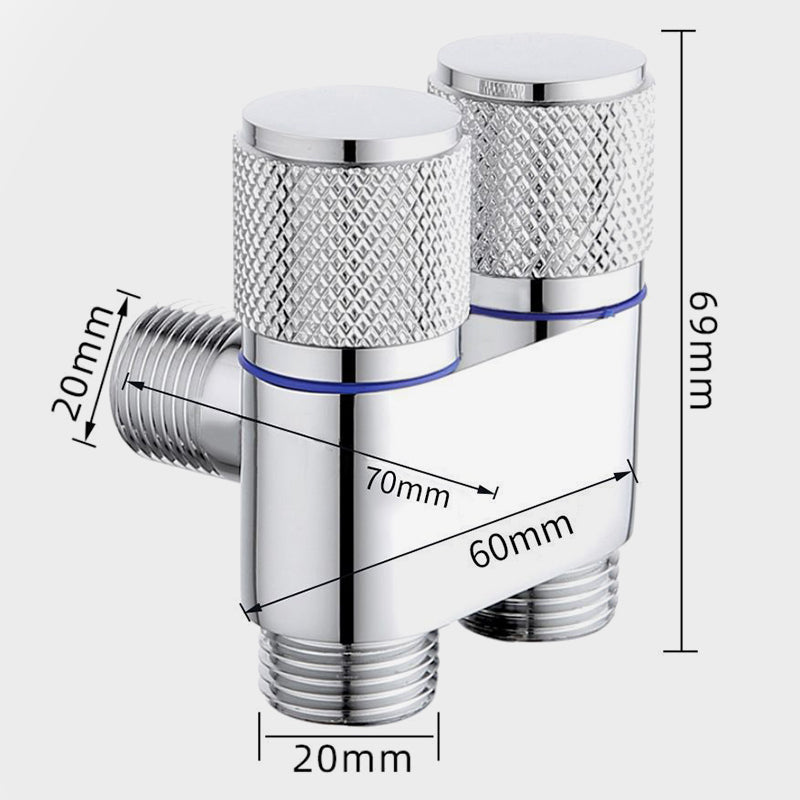 BowLift | 1/2" angle valve with double switch outlet