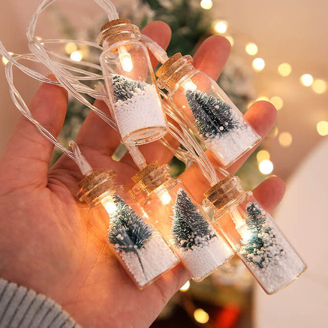 BowLift | Christmas LED Wishing Bottle Tree Snow Battery Box Decorative String Light