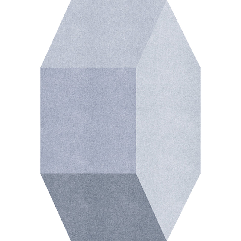 BowLift | Gray irregular bedroom carpet novelty color block geometry pattern carpet polyester non-slip backing carpet