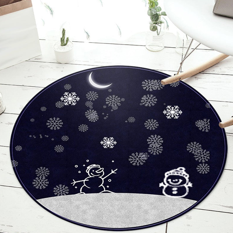 BowLift | Unusual Heart Pattern Rug with Floral Pink and Blue Children's Rug Polyester Washable Pet Friendly Non-Slip Rug for Children's Room