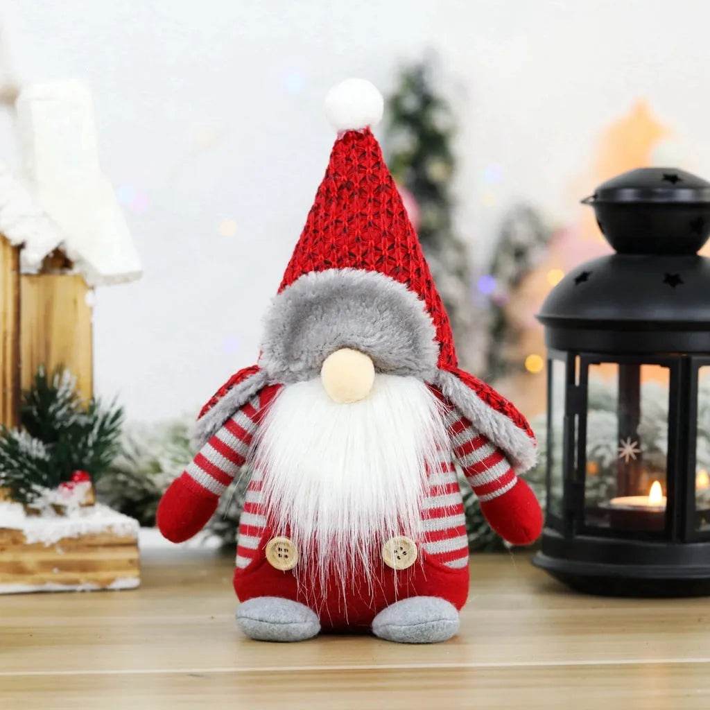 BowLift | Faceless Dolls Ornaments Nordic Forester Santa Claus Ornaments Christmas Window Decoration