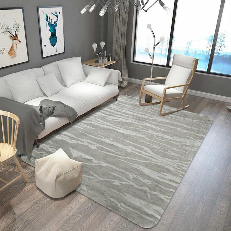 BowLift | Unusual abstract carpet gray industrial carpet polyester pet-friendly non-slip backing washable carpet for the living room