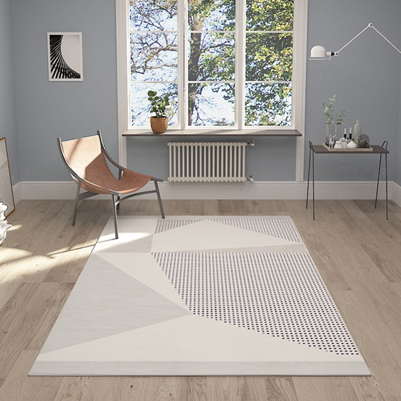 BowLift | Funky Modernism Rug Green and Gray Geometric and Checkered Pattern Rug Pet Friendly Non-Slip Washable Area Rug for Decoration
