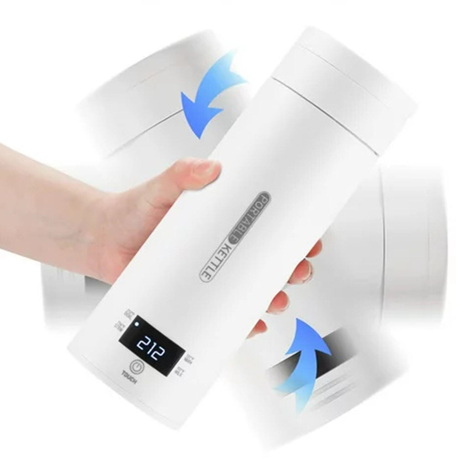 BowLift | 17Oz Stainless Steel Travel Electric Kettle with 4 Temperature Presets