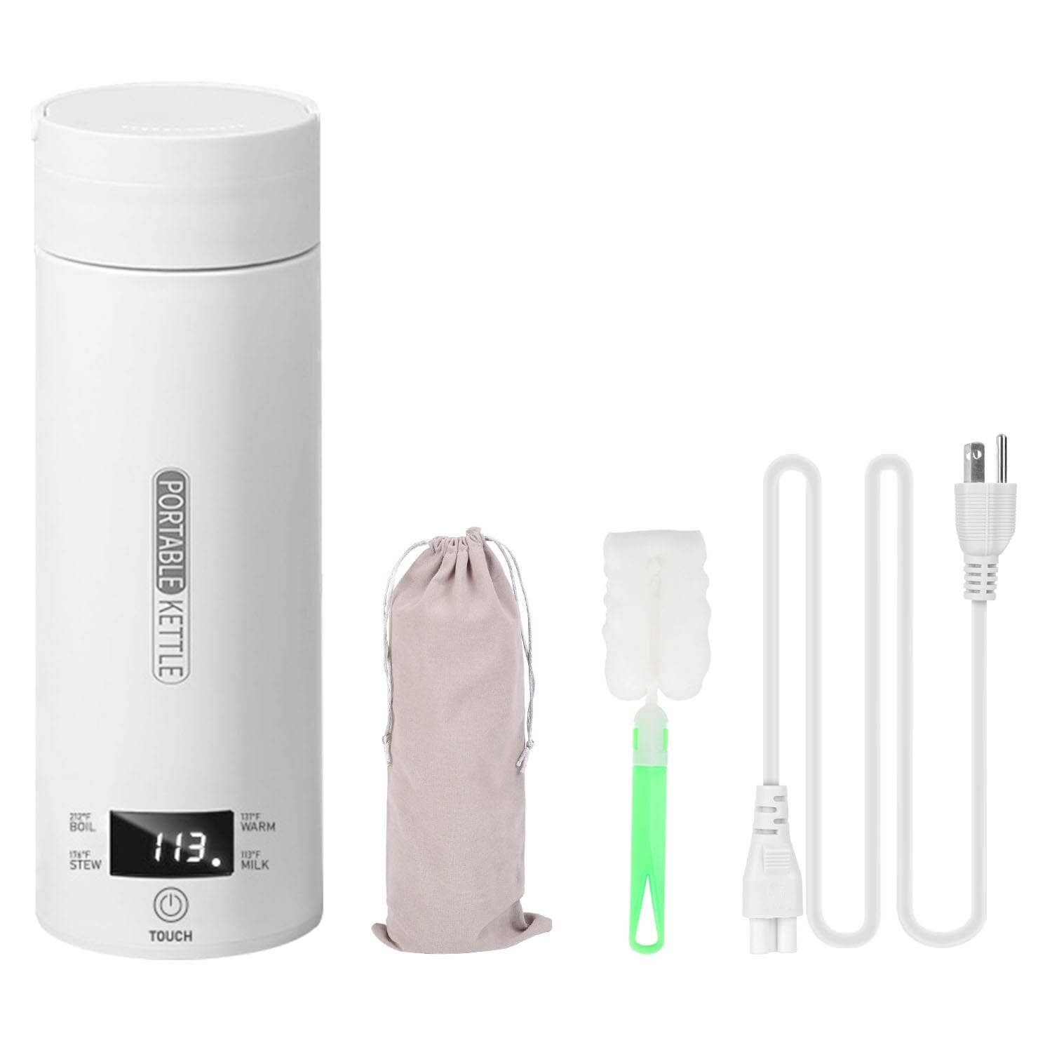 BowLift | 17Oz Stainless Steel Travel Electric Kettle with 4 Temperature Presets