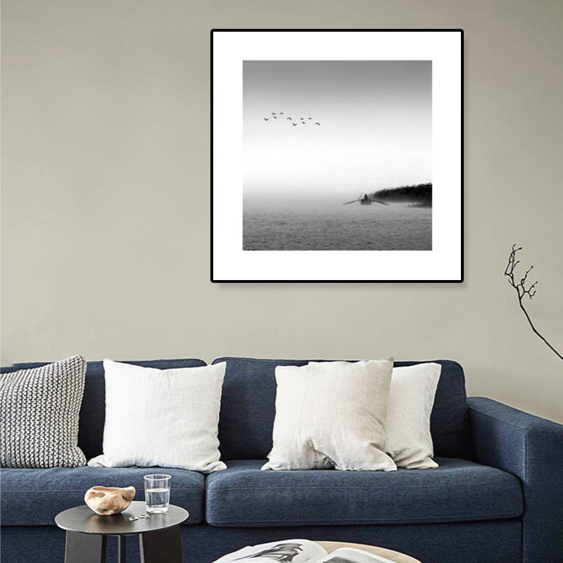BowLift | Dark Photography Seascape Art Print Textured Contemporary Living Room Furniture Wall Decor