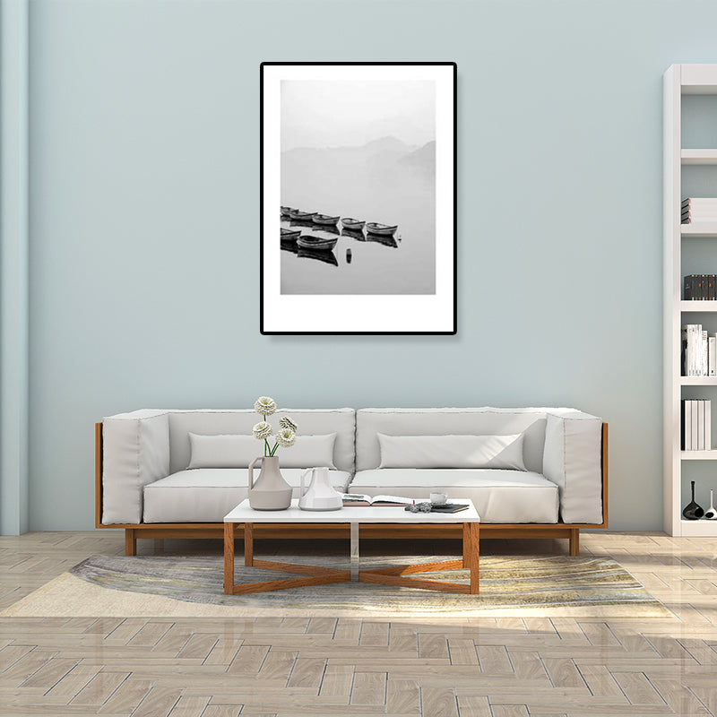 BowLift | Gray Tropical Canvas Wall Art Photography Landscape Print Wall Decor for the Dining Room